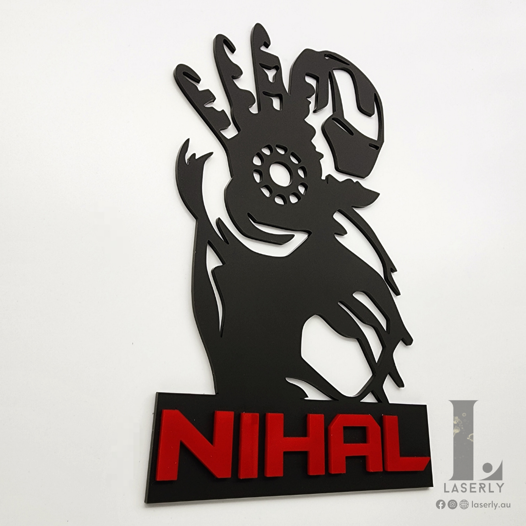 3D Ironman Nursery Door Sign