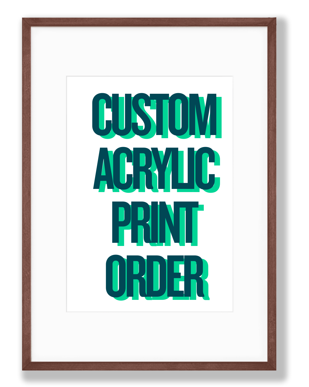 Custom Acrylic Print with premium glossy finish for modern home décor