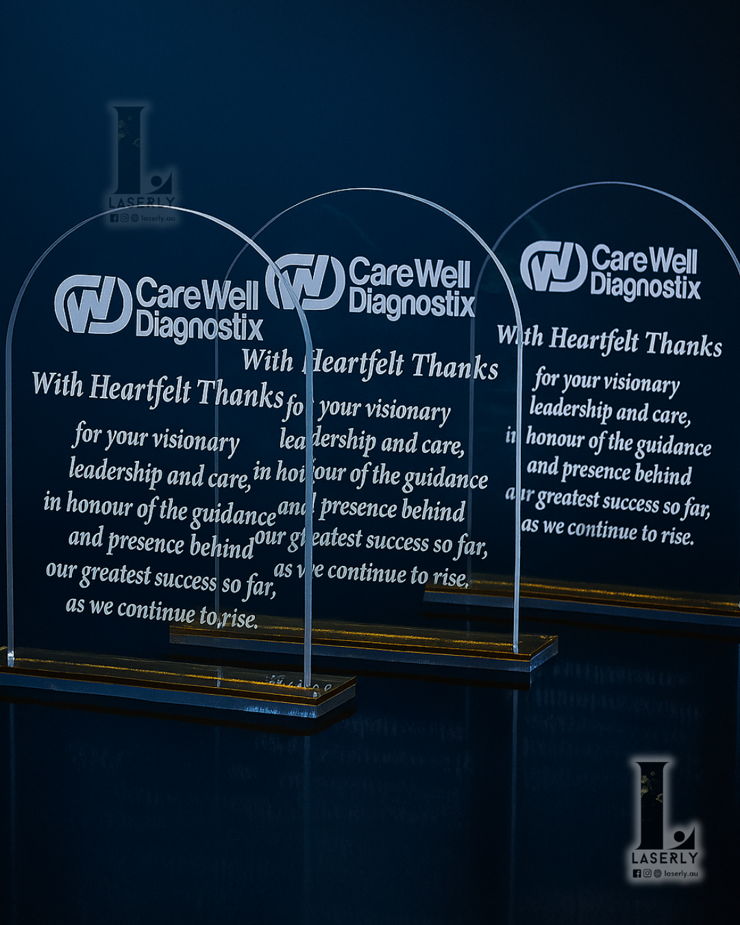Laser Engraved Clear Acrylic Award - 6mm