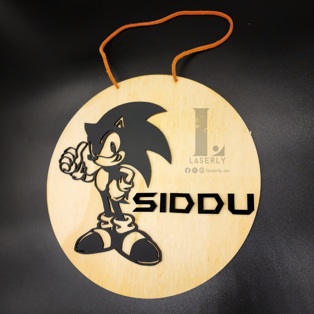 Sonic Nursery Door Sign