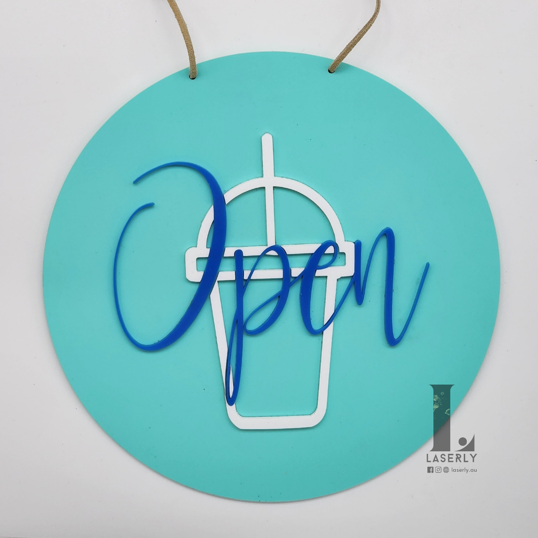 Smoothie Shop Open/Close Sign