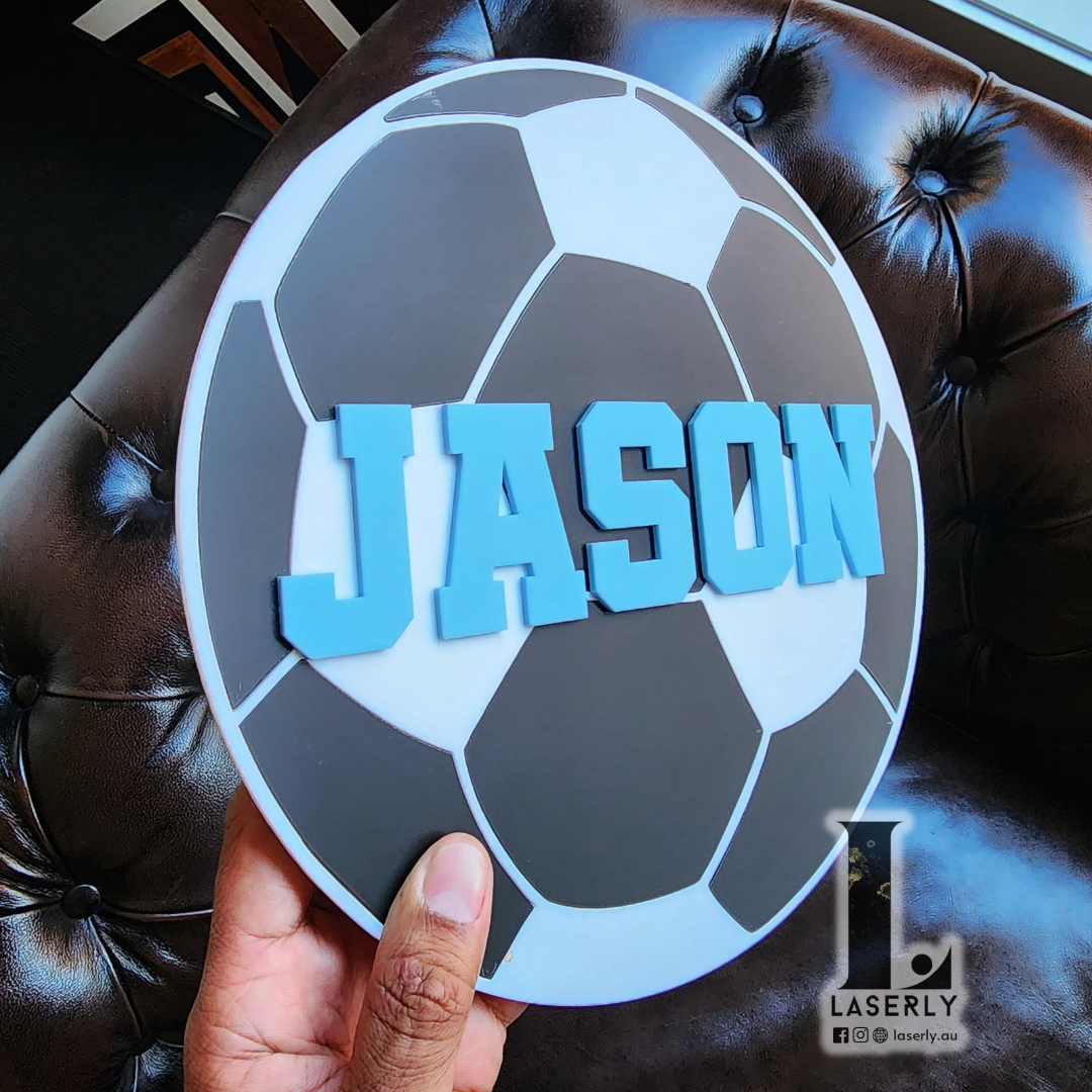 Soccer Ball Custom Name Plaque