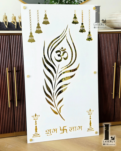 Mayur Pankh Laser Cut Mandir Art (1000x560)