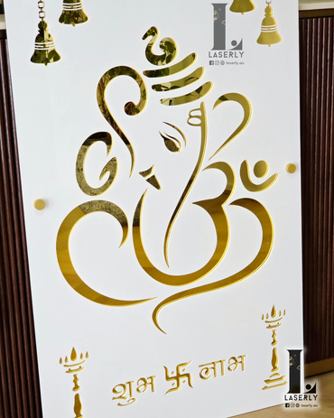 Ganesha Mandir Laser Cut Art (1000x560)