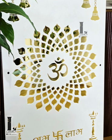 OM Mandala Mandir Laser Cut Art (1000x560)