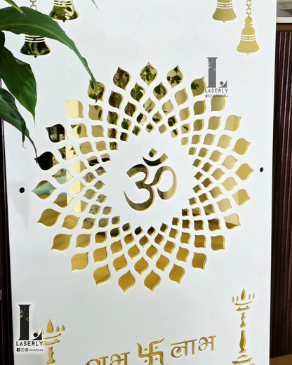 OM Mandala Mandir Laser Cut Art (1000x560)