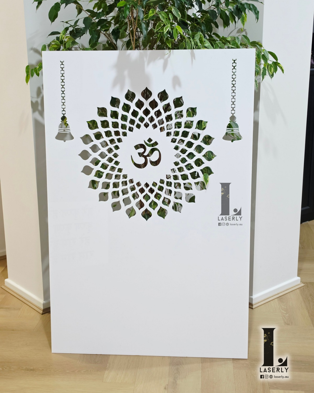 OM Mandala Mandir Panel 47.24 × 31.50 inches