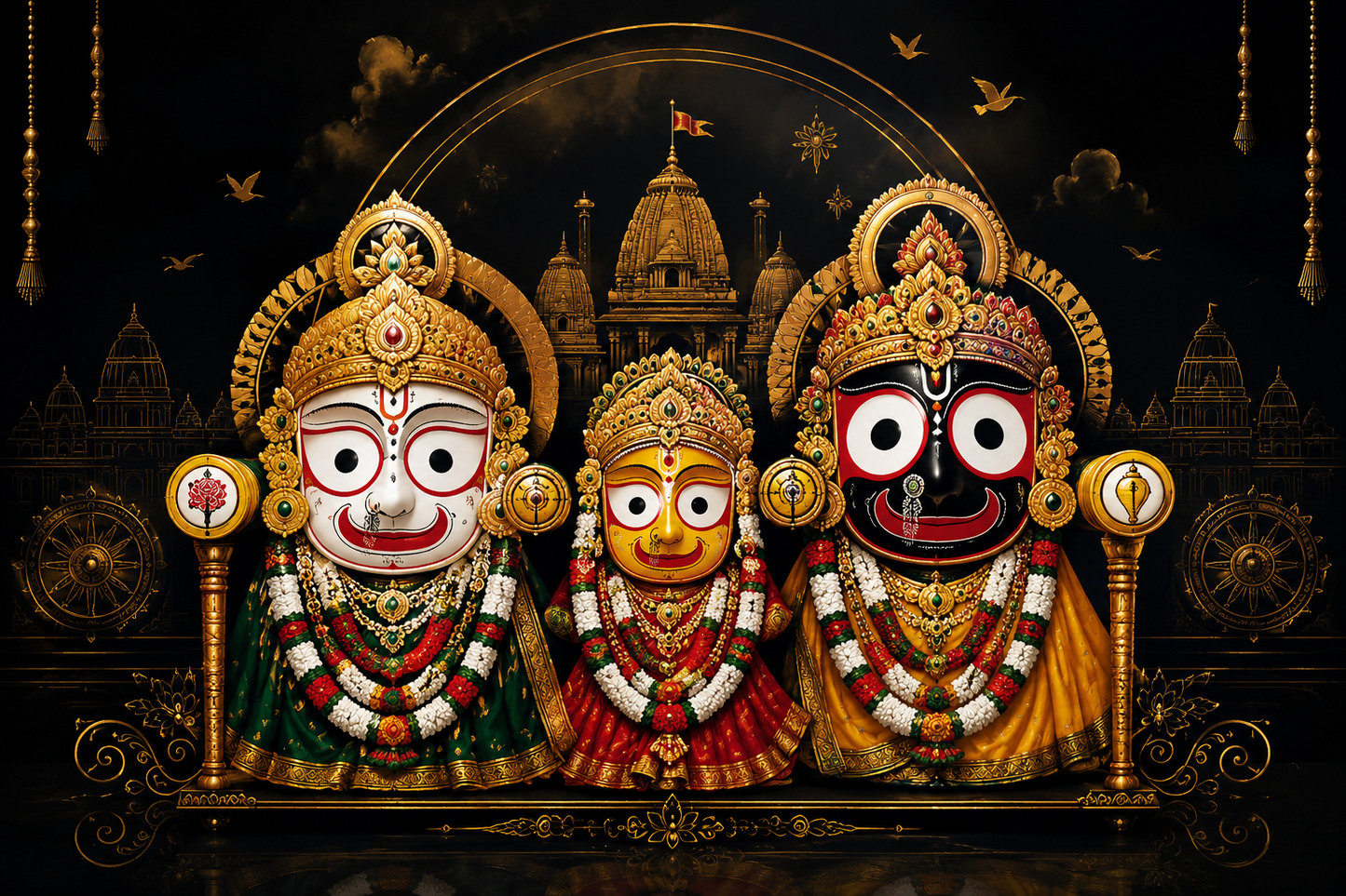 Jagannath, Balabhadra and Subhadra Acrylic Print