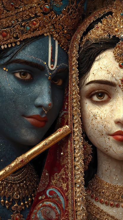 Radhe Krishna Acrylic Print