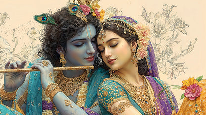 Radhe Krishna Acrylic Print